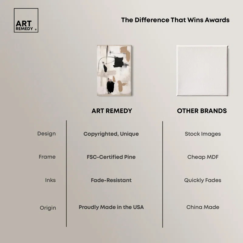 Art Remedy Strings in Abstraction Canvas Muted Abstract Wall Art by Art Remedy
