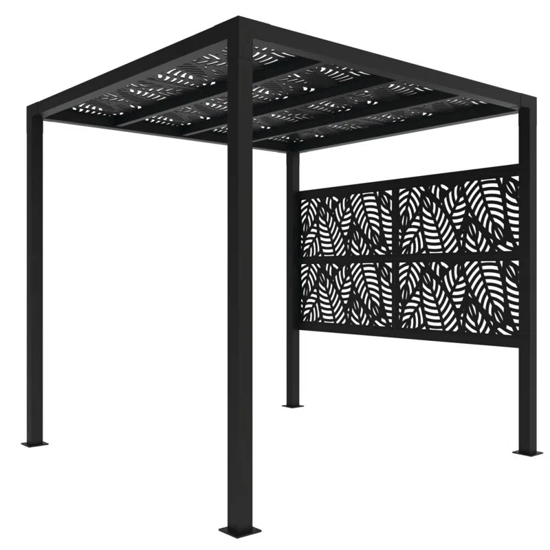8 Ft. W x 8 Ft. D Aluminum Pergola with Canopy
