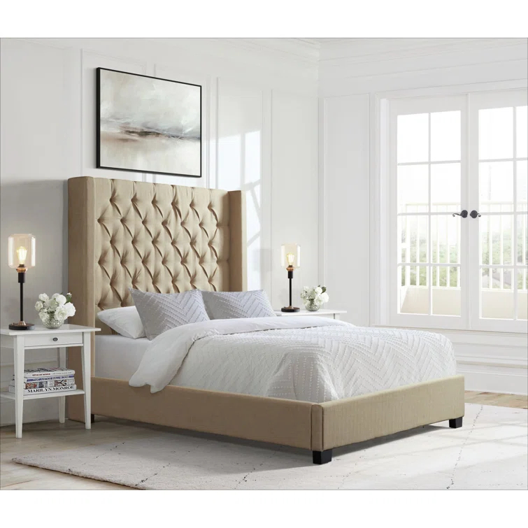 Picket House Furnishings Arden Upholstered Wingback Bed