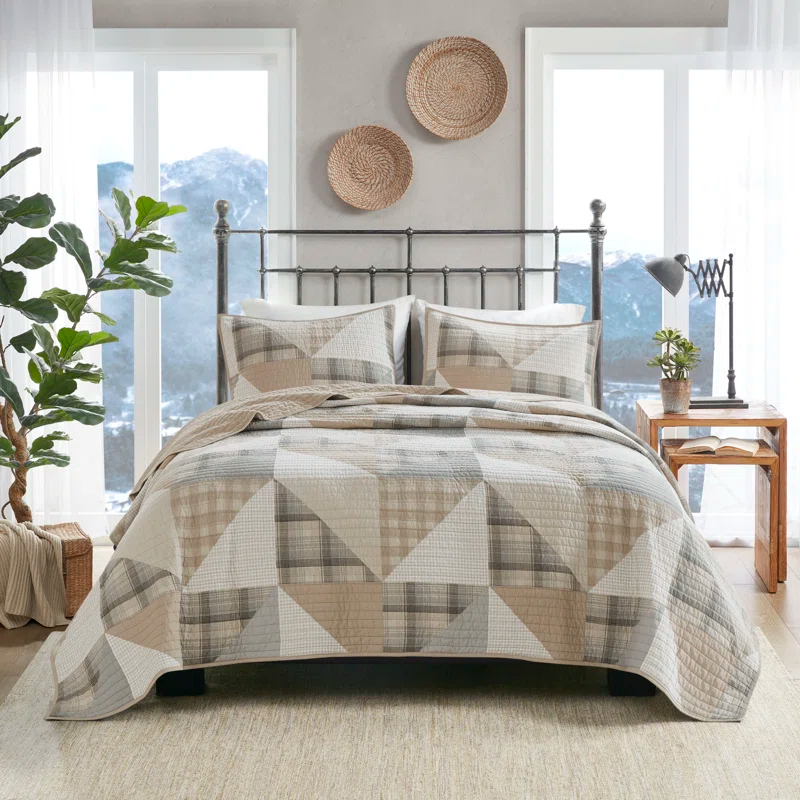 Woolrich Woolrich Olsen 3 Piece Oversized Cotton Quilt Set