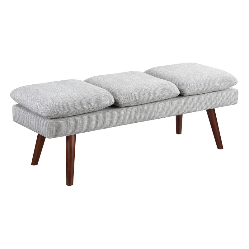 George Oliver Raynika 54" Mid-Century Bench