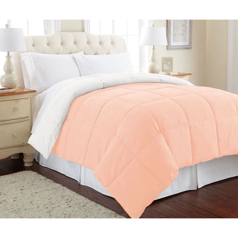 Modern Threads Sanctuary by PCT Down Alternative Microfiber Quilted Reversible Comforter & Duvet Insert - Soft, Comfortable Alternative to Goose Down - Bedding for All Seasons & Reviews | Wayfair