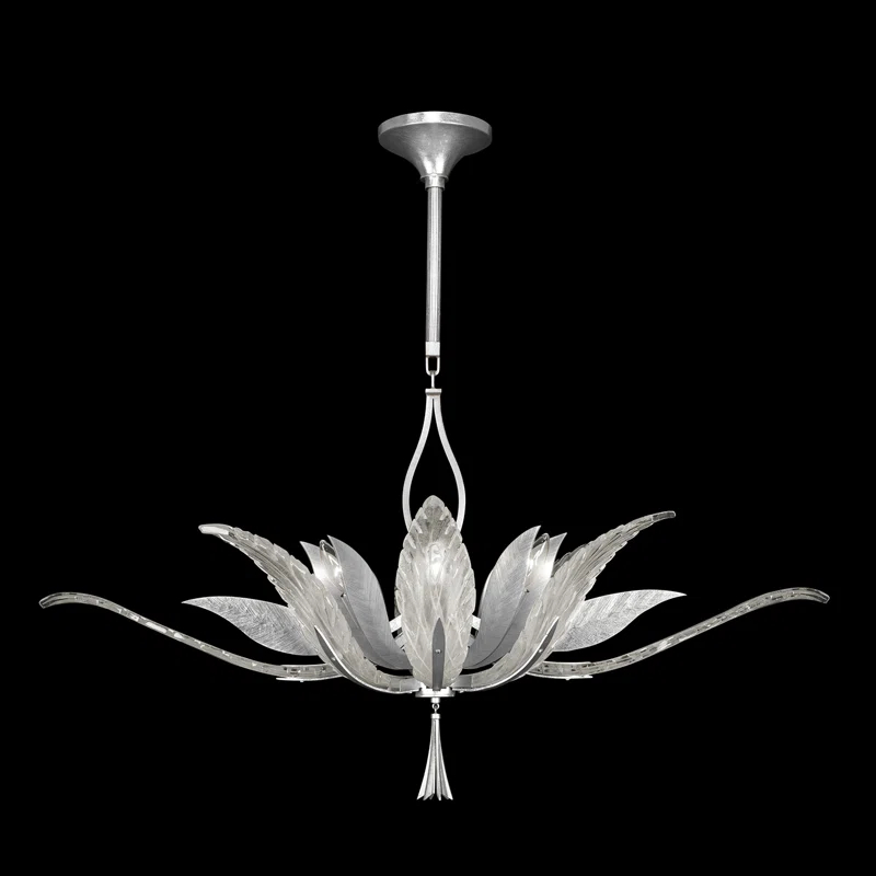 Fine Art Handcrafted Lighting Plume 40" Oblong Pendant