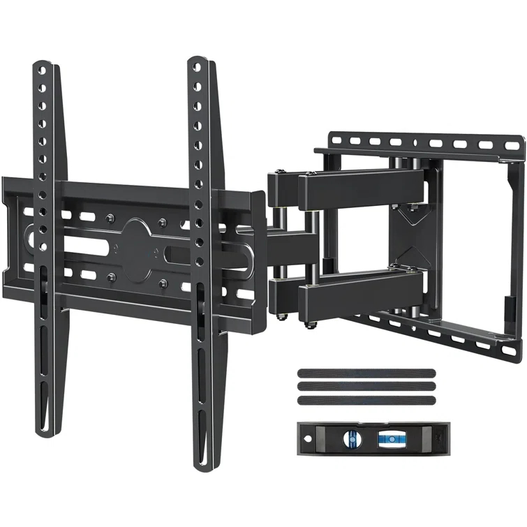 BEACHWATER POOL & SPA, LLC TV Wall Mount For 32-65 Inch TV, TV Mount With Swivel And Tilt, Full Motion TV Bracket With Articulating Dual Arms, Fits 16Inch Studs, Max VESA 400X400 Mm, 99Lbs