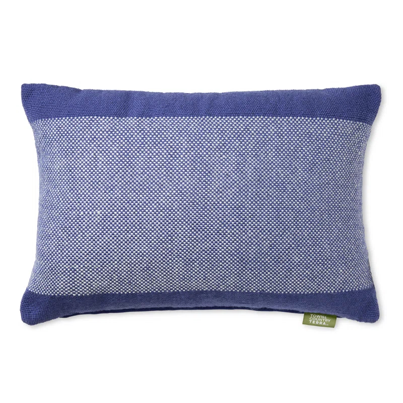 Town & Country Living TOWN & COUNTRY TERRA Alara Solid Border Indoor Outdoor Decorative Pillow 20"x20"