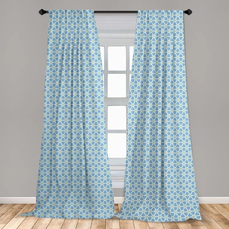 Moroccan Semi-Sheer Rod Pocket Sliding Panel (Set of 2)