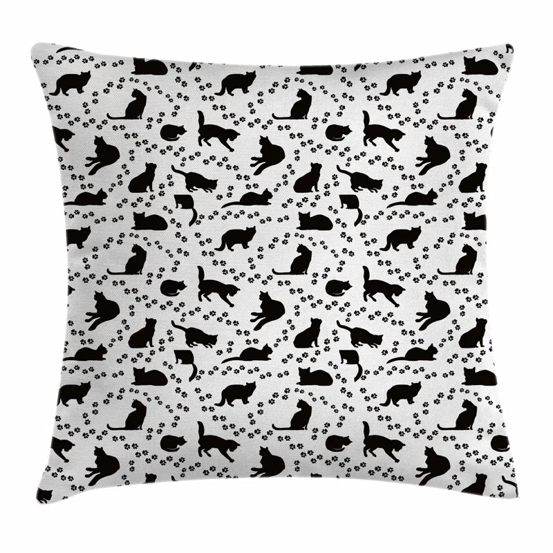 Ambesonne Cat Reversible Pillow Cover