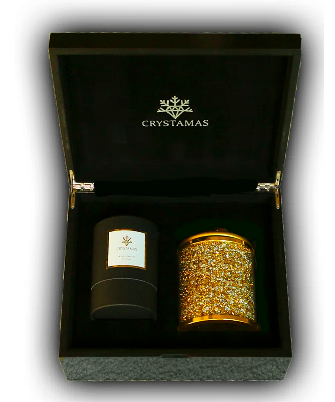 6'' H Crystal Tabletop Votive Holder with Candle Included