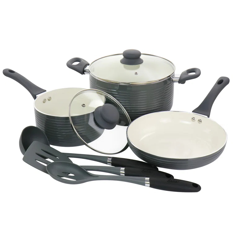 Oster Oster 8 Piece Aluminum Non Stick Cookware Set