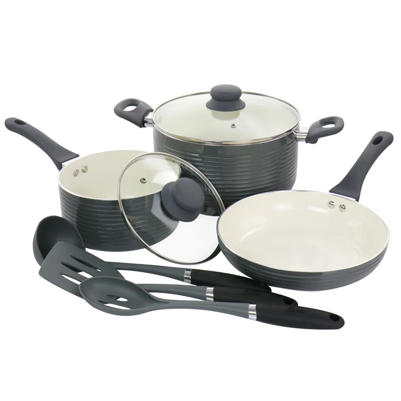 Oster 8 Piece Aluminum Non Stick Cookware Set