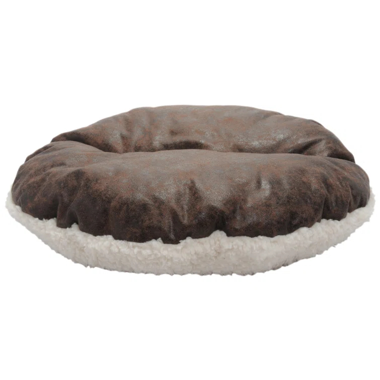 Tucker Murphy Pet™ Iowa Vegan Leather Deep Dish Cave Pet Hooded Dog Bed