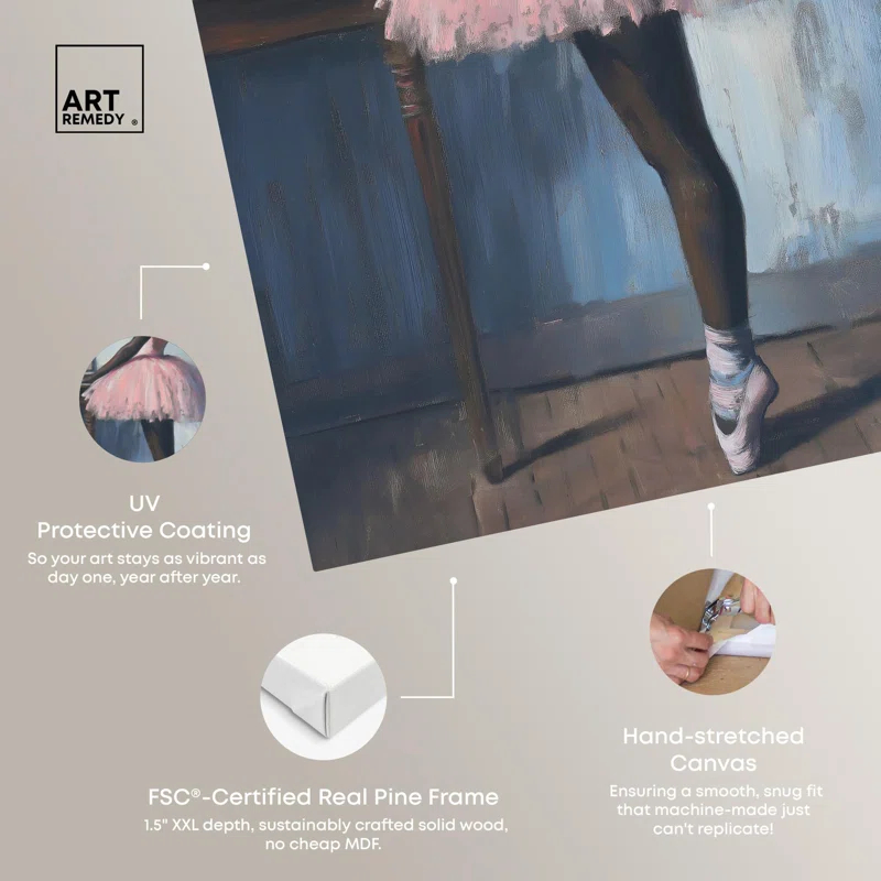 Art Remedy Black-Pink Beauty I Canvas Vintage Portraits by Art Remedy