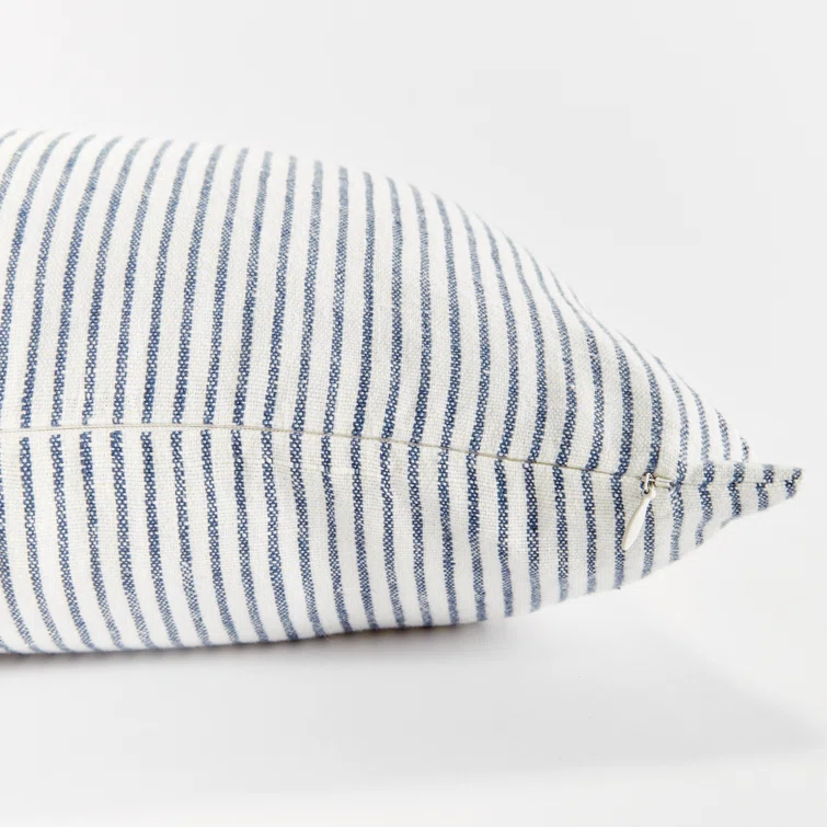 Napa Home and Garden Otis Pin Textured Linen Reversible Throw Pillow