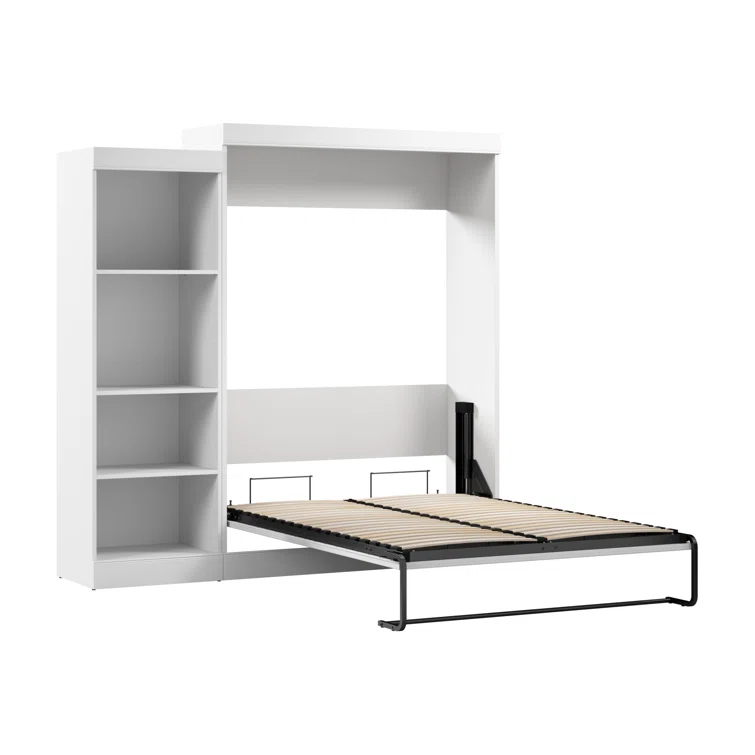 Bestar Edge 90W Murphy Storage Bed with Shelving Unit
