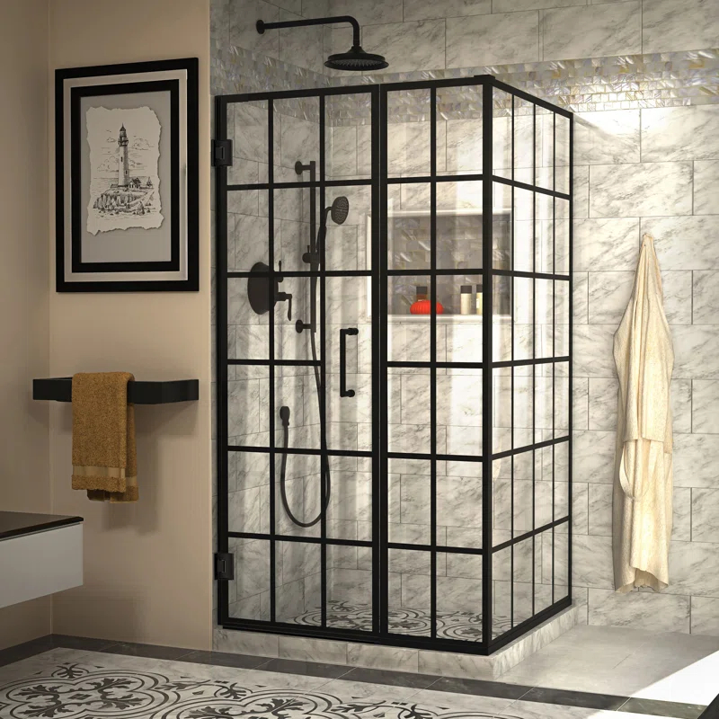 DreamLine SHEN-2434400-89 Unidoor Toulon Frameless 39.88" x 72" Rectangle Hinged Shower Enclosure