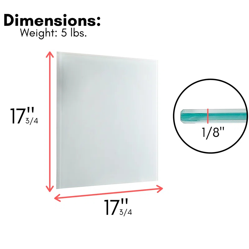 BirdRock Home BirdRock Home Wall Glass Magnetic Oversized - 8 ' & Up Whiteboard (Set of 2)