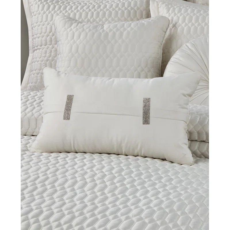 Blanchard Brilliance Quilted Boudoir Decorative Throw Pillow