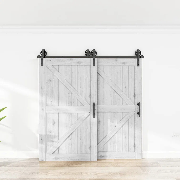 HomLux Standard Double Barn Door Hardware Kit