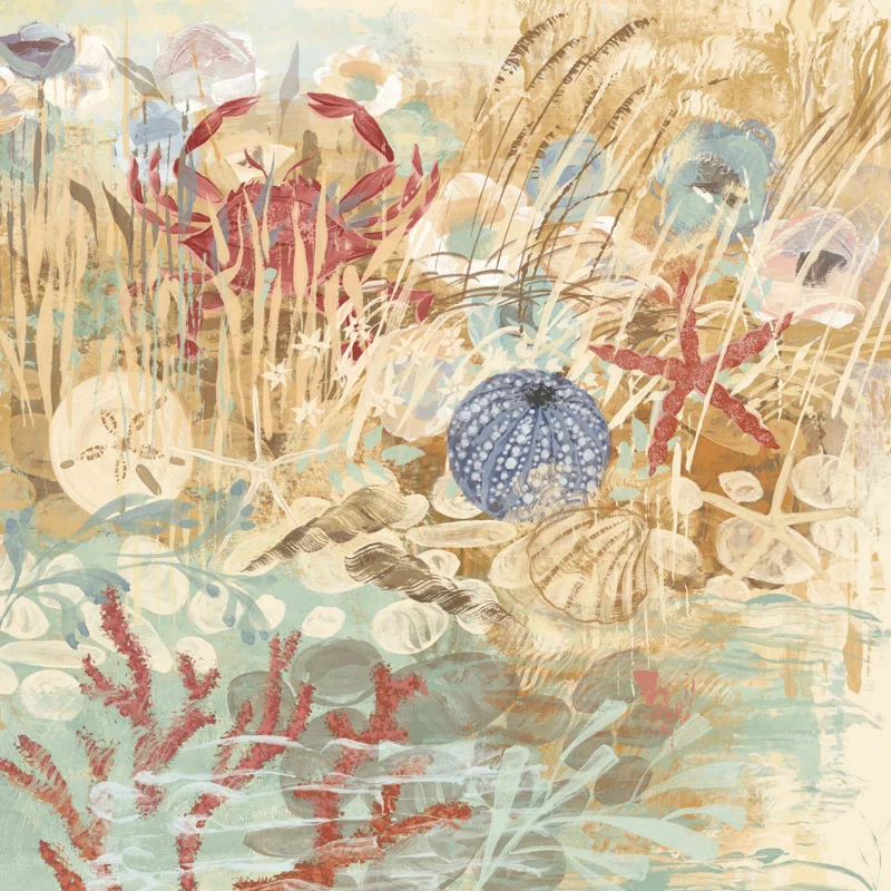 Highland Dunes " Floral Frenzy Coastal V " by Alan Hopfensperger