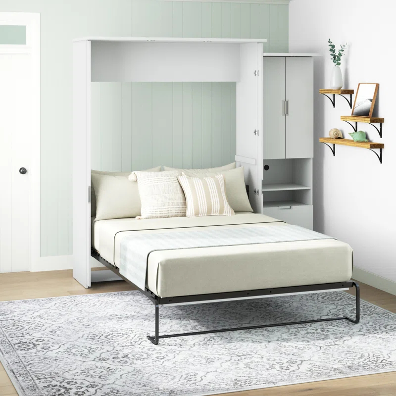 Sand & Stable™ Luka Murphy Bed with Storage Cabinet (90W)