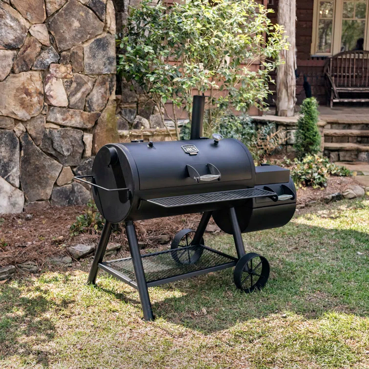 Oklahoma Joe's Oklahoma Joe's 1060 sq. in. Longhorn Reverse Flow Offset Smoker, Black