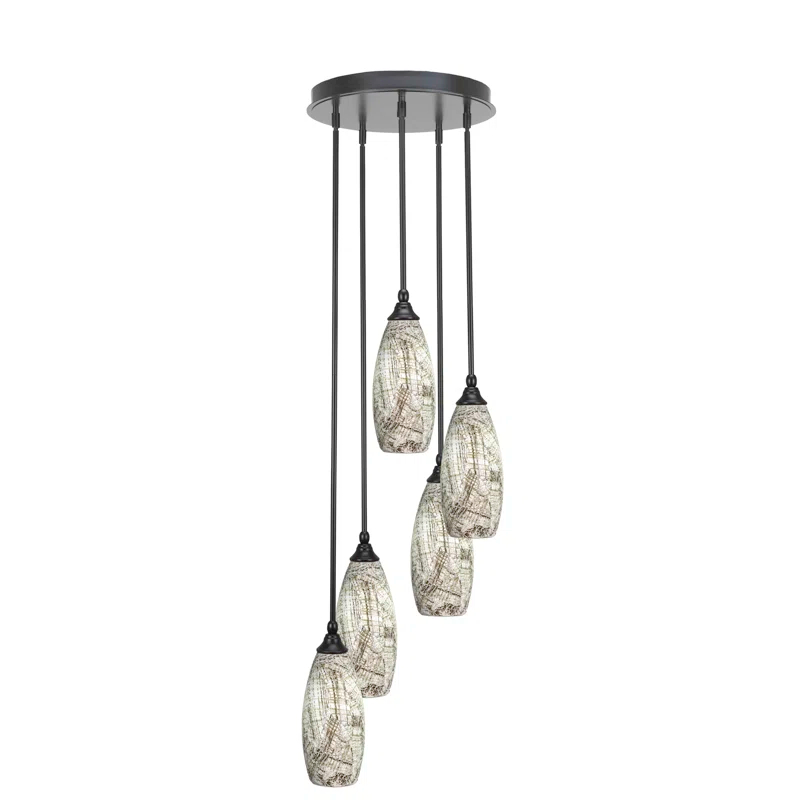 Wrought Studio™ Empire 5-Light Cluster Pendalier