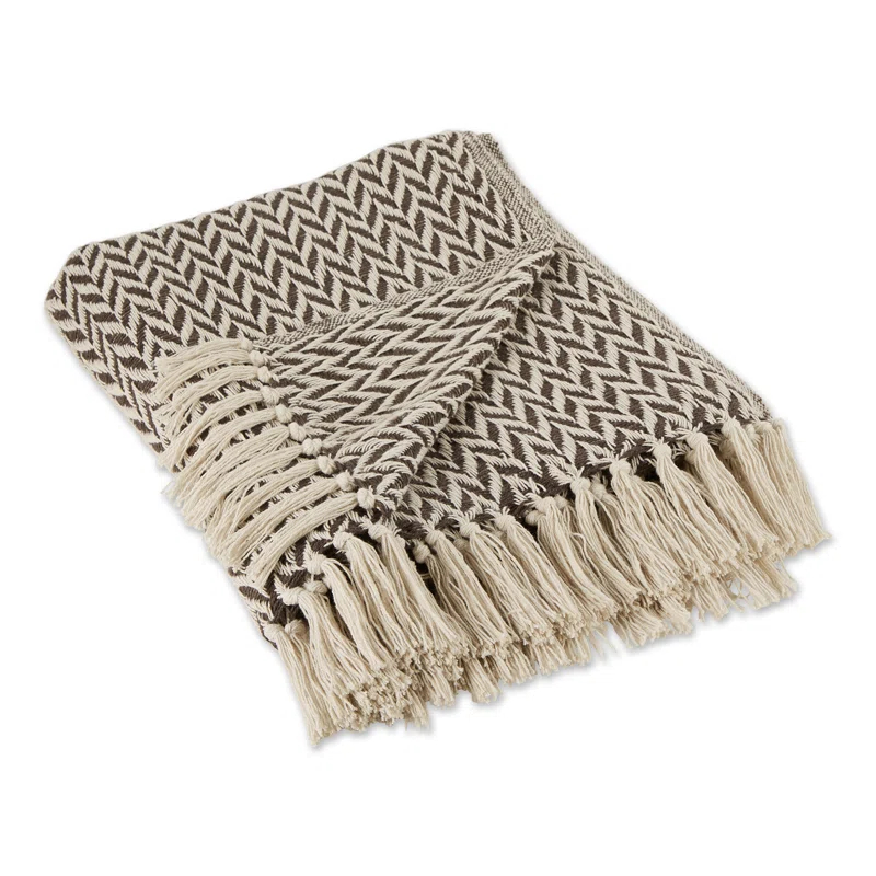 Design Imports Hand Woven Throw Blanket