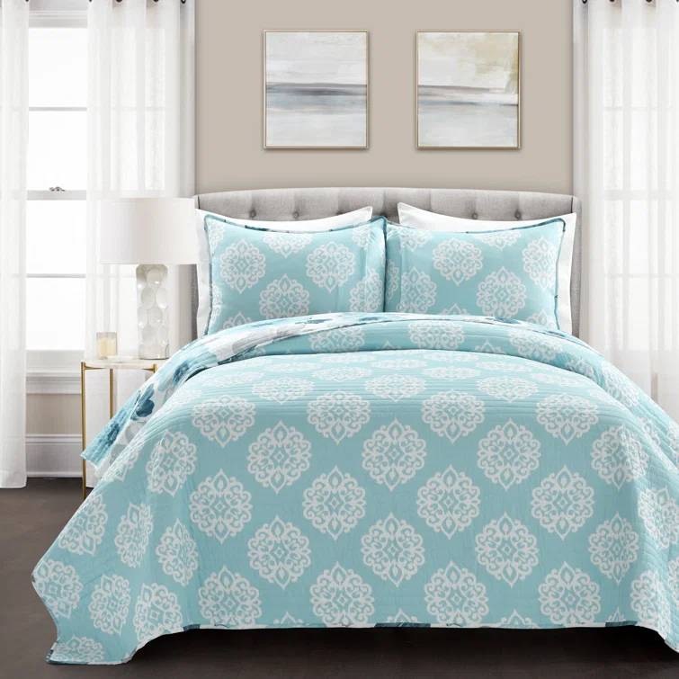 Lush Decor Leah Reversible Quilt Set