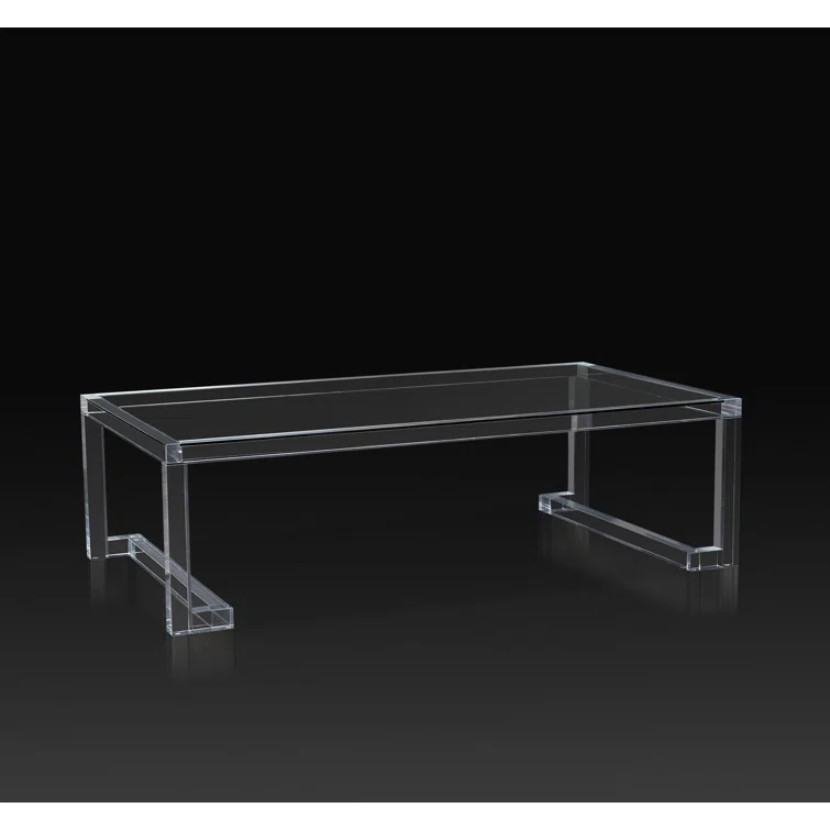 Interlude Ava Glass Top Coffee Table