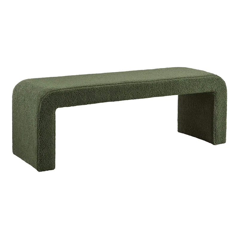 Everly Quinn Steve Boucle Waterfall Bench