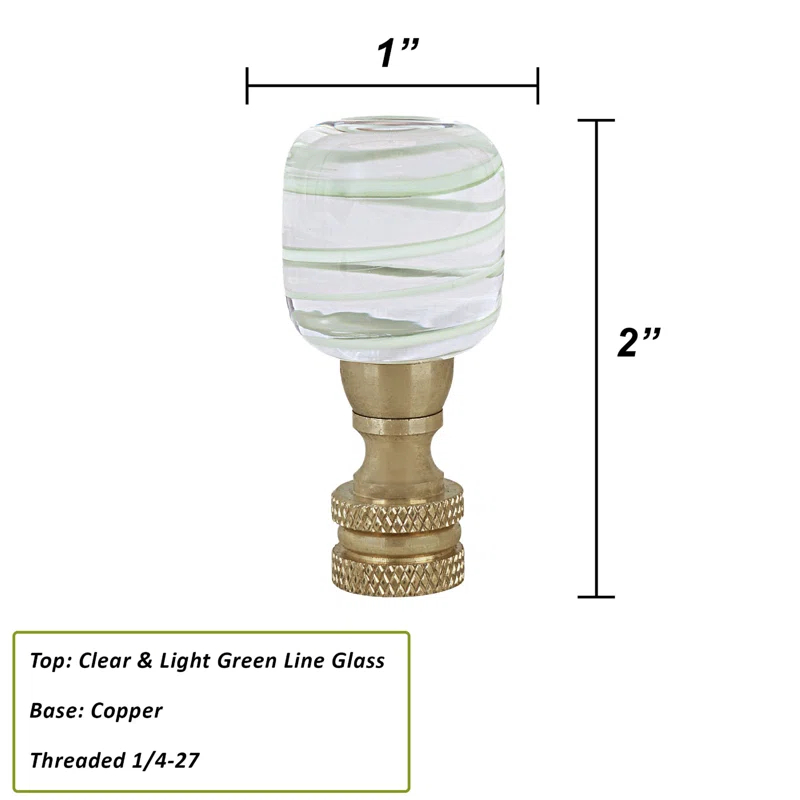 Aspen Creative Corporation 24024-12 Lamp Finial (Set of 2)