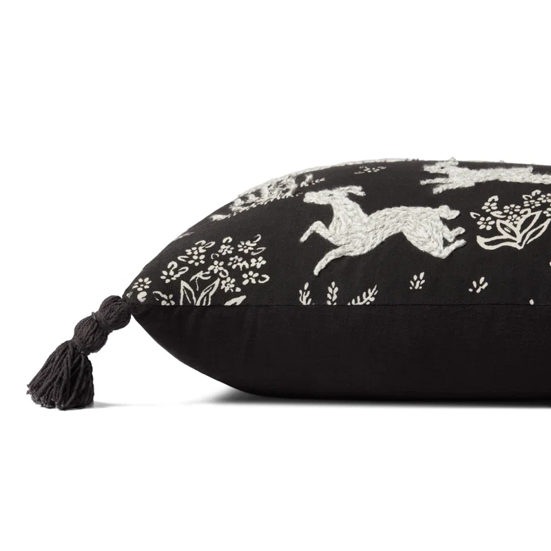 Tassels Cotton Throw Pillow
