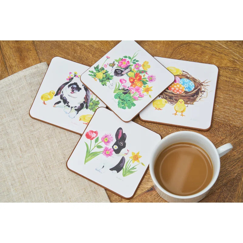 The Holiday Aisle® Easter Garden Coasters Set Of 4