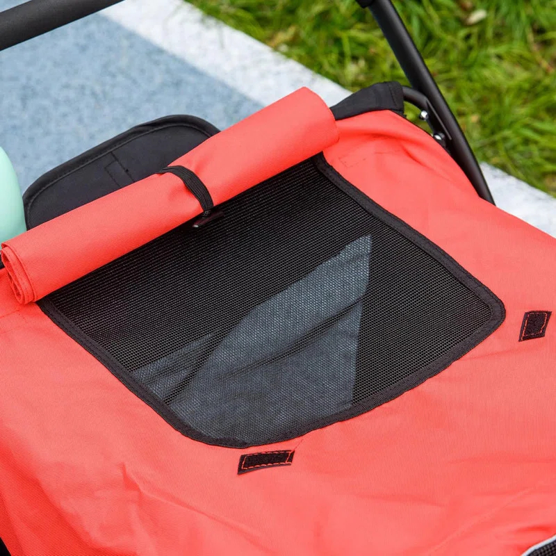 Pet Stroller for Medium and Large Dogs and Cats,Easy Fold Dog Stroller with Storage Bags,for Outdoor