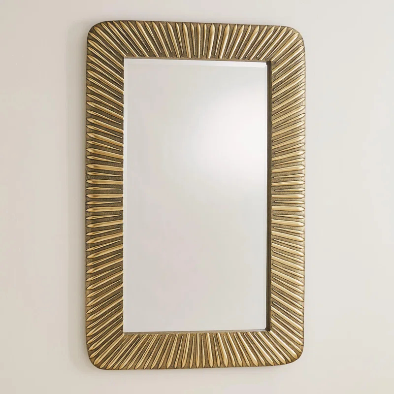 Global Views Valencia Mirror-Antique Brass