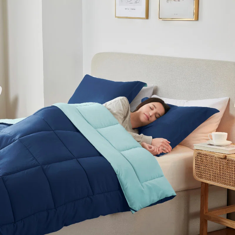 Nestl Nestl All Season Solid Lightweight Down Alternative Reversible Comforter