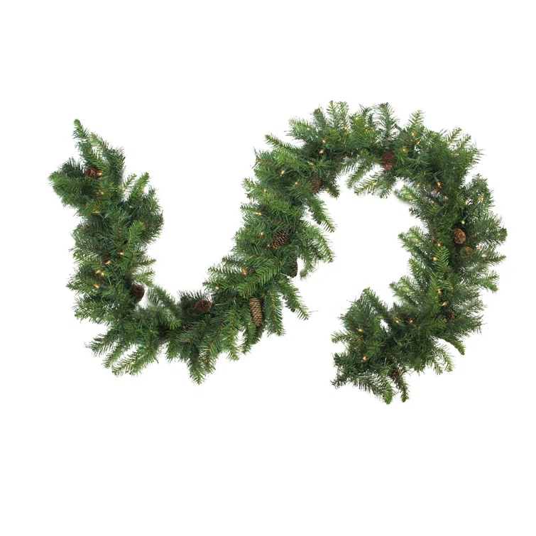Northlight Seasonal Pre-Lit Dakota Red Pine Artificial Christmas Garland