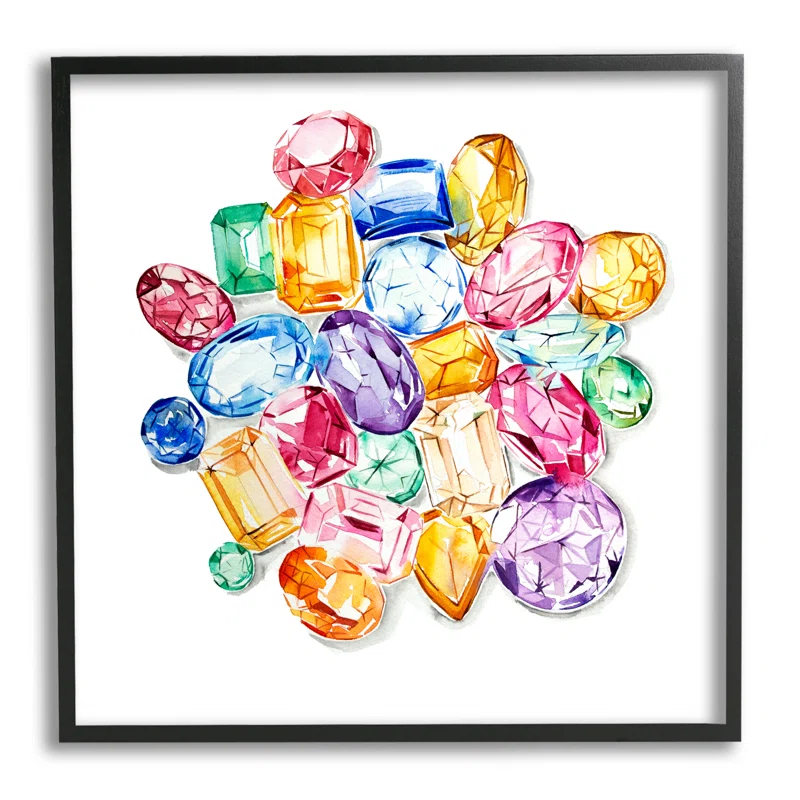 Stupell Industries " Luxury Fashion Gemstones " by Enya Todd
