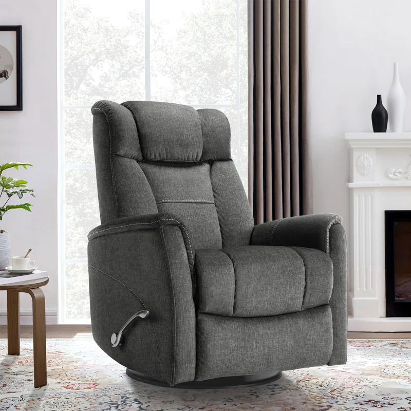 Latitude Run® Robeline 32.2" Wide Modern Upholstered Manual Rocker Recliner