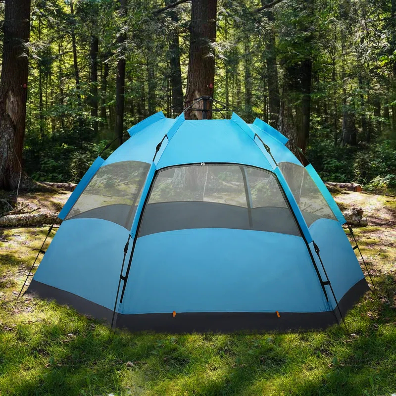 MoNiBloom Camping Tent 4 Person Dome Tent, Family Tent Backpacking Portable Tent for Beach Backpacking Hiking