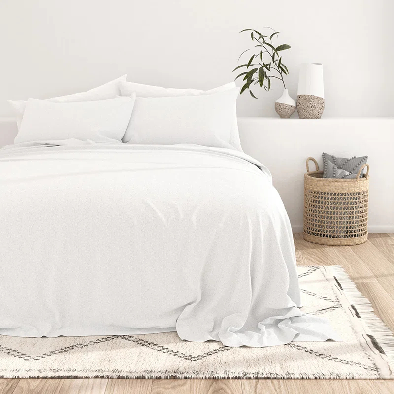 Becky Cameron Simply Soft™ Scallops Pattern Microfiber Sheet Set