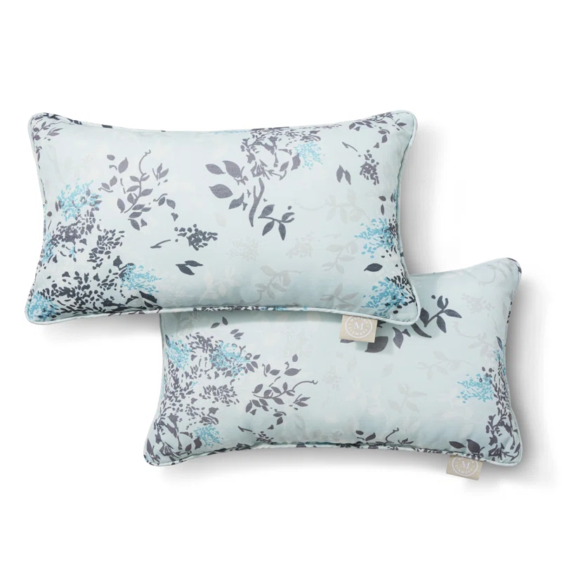 Martha Stewart MARTHA STEWART Charming Foliage Indoor Outdoor Pillow 2-Pack Set, 18" (Set of 2)