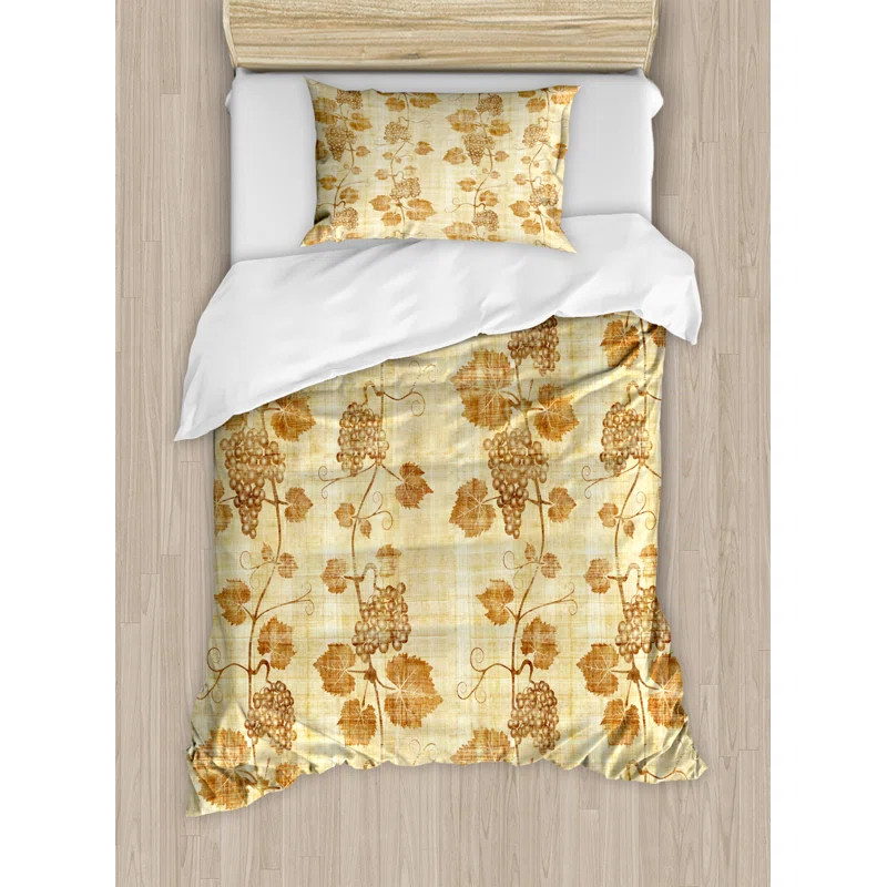 Ambesonne Cottage Americana Floral Duvet Cover Set