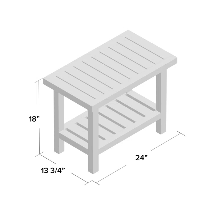 Aqua Teak Spa 24'' W Teak Shower Bench