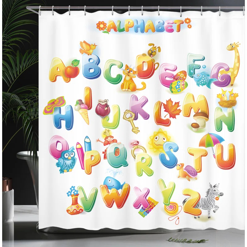 Ambesonne Shower Curtain with Hooks Included