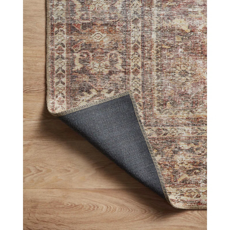 Amber Lewis x Loloi Georgie Oriental Bordeaux/Antique Area Rug