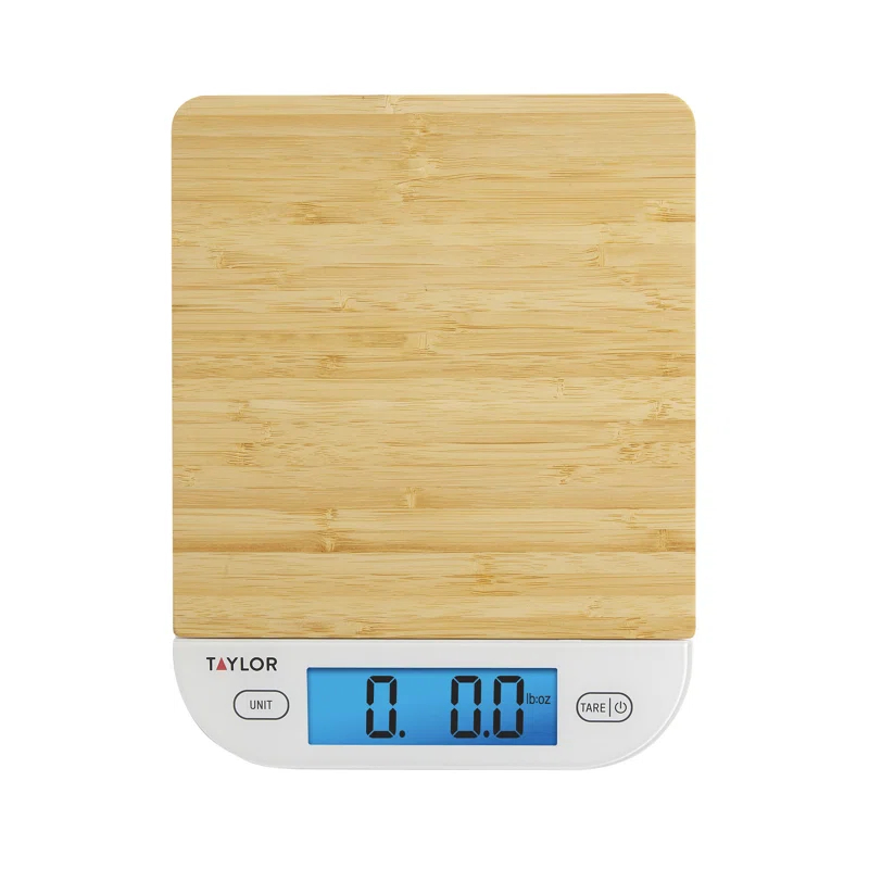 Taylor Taylor Digital Eco-Friendly Bamboo Kitchen Food Scale