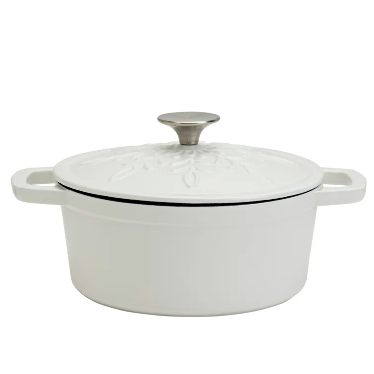 Smith and Clark Holiday Kitchen Smith And Clark 3qt. Enameled Cast Iron Round Dutch Oven