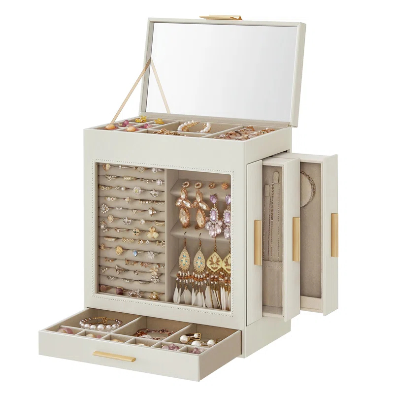 Latitude Run® 5 Layer Jewelry Box with Glass Window