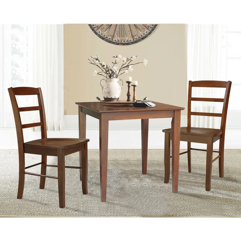 International Concepts 2 - Person Solid Wood Solid Wood Top Four Leg Dining Set